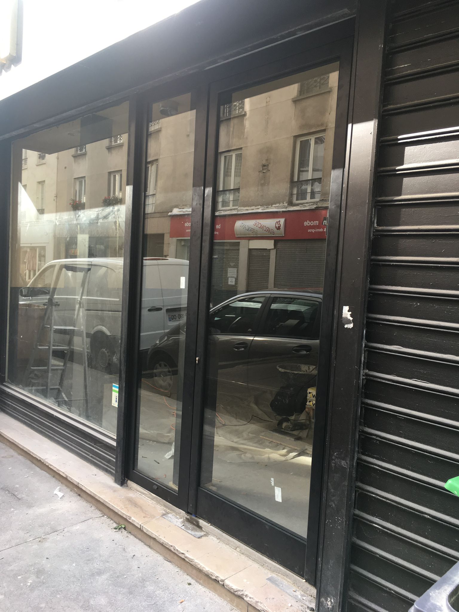 Remplacement Portes Vitrées Boutique Paris